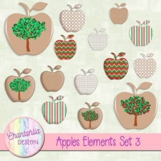 Apples Design Elements Embellishments