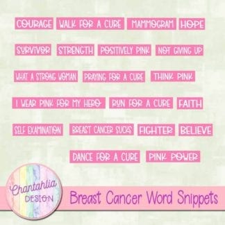 breast cancer word snippets