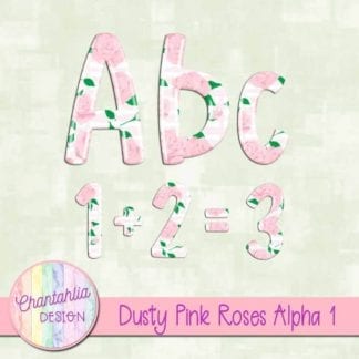dusty pink roses alpha