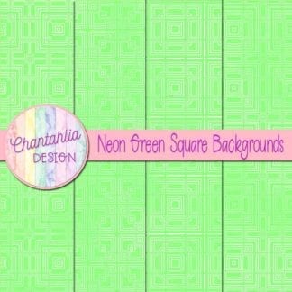 neon green square backgrounds