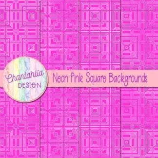 neon pink square backgrounds