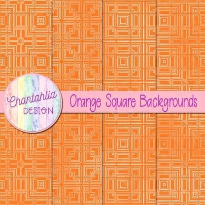 orange square backgrounds