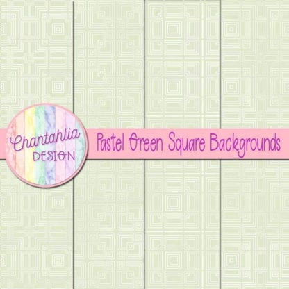 pastel green square backgrounds