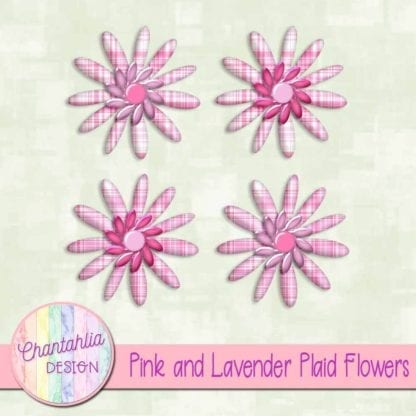 pink and lavender plaid flowers