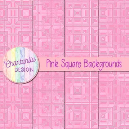 pink square backgrounds