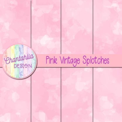 Pink Vintage Splotches Digital Papers