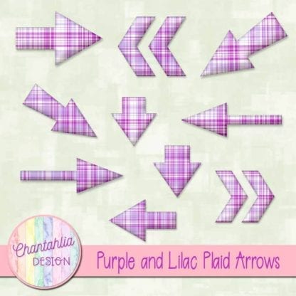 purple and lilac plaid arrows