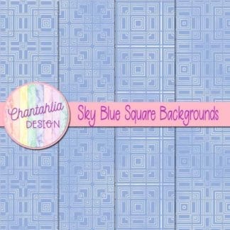 sky blue square backgrounds