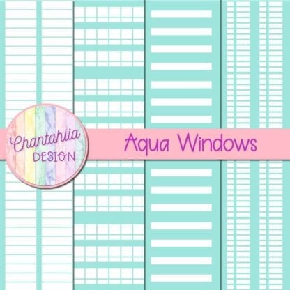 free aqua windows digital papers