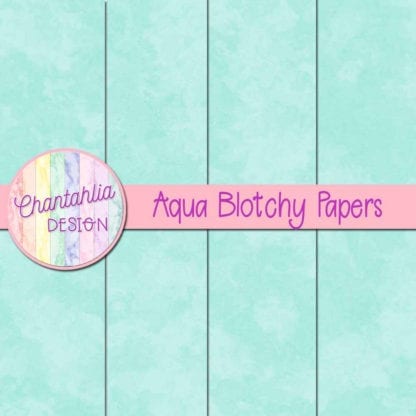 free aqua blotchy digital papers