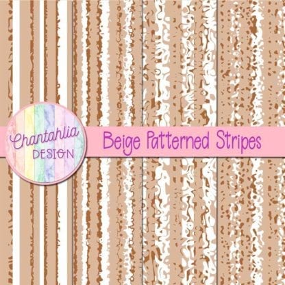free beige patterned stripes digital papers