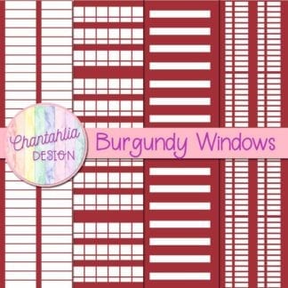 free burgundy windows digital papers