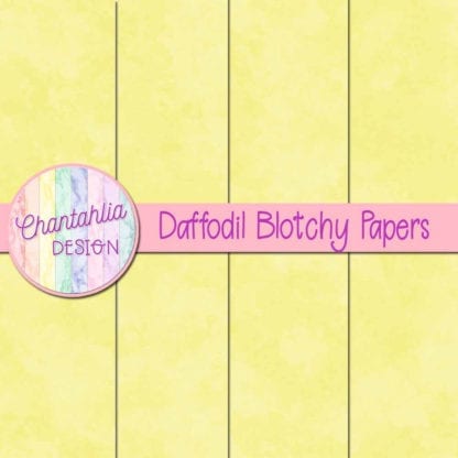 free daffodil blotchy digital papers