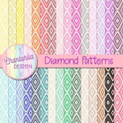 Free digital papers in diamond patterns