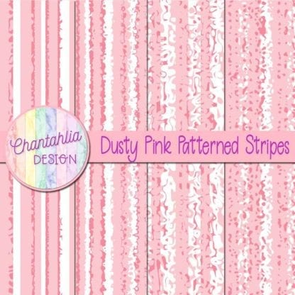 free dusty pink patterned stripes digital papers