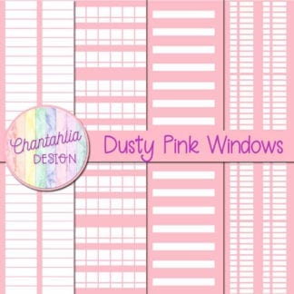free dusty pink windows digital papers