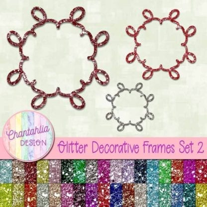 free glitter decorative frames