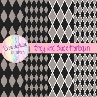 free grey and black harlequin digital papers