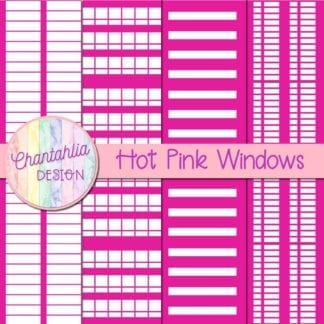 free hot pink windows digital papers