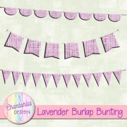 free lavender burlap bunting