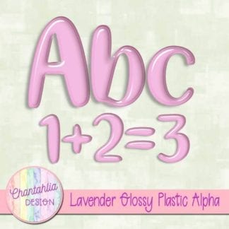 free lavender glossy plastic alpha
