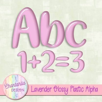 free lavender glossy plastic alpha