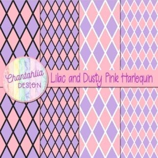 free lilac and dusty pink harlequin digital papers