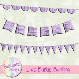 free lilac burlap bunting