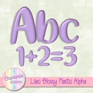 free lilac glossy plastic alpha