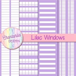 free lilac windows digital papers