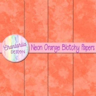 free neon orange blotchy digital papers