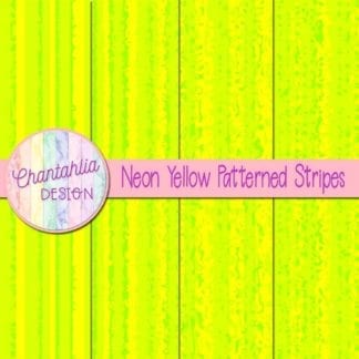 free neon yellow patterned stripes digital papers