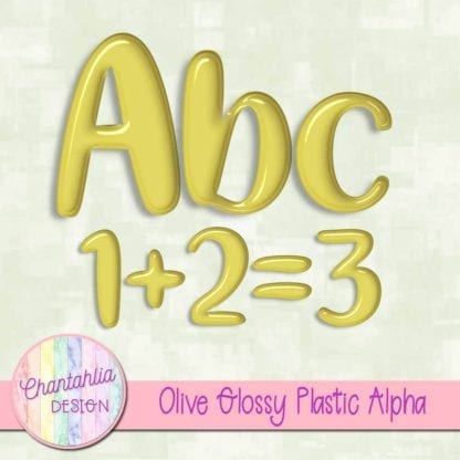 free olive glossy plastic alpha