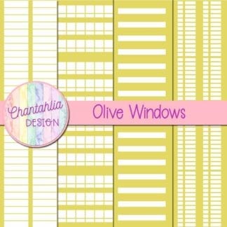 free olive windows digital papers