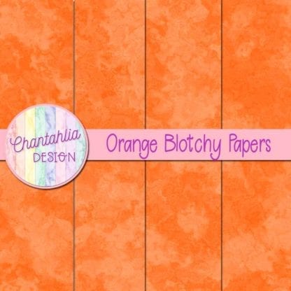 free orange blotchy digital papers