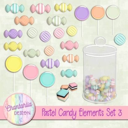 free pastel candy design elements