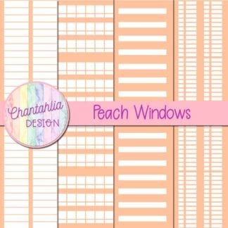 free peach windows digital papers