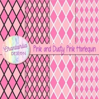 free pink and dusty pink harlequin digital papers