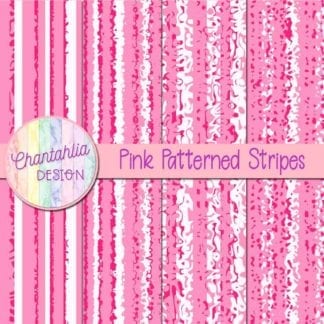 free pink patterned stripes digital papers
