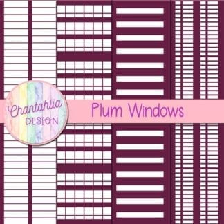 free plum windows digital papers