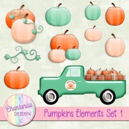 free pumpkins design elements