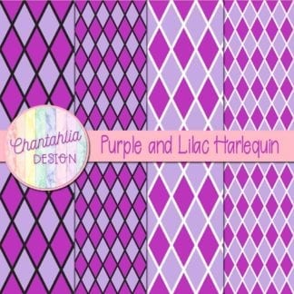 free purple and lilac harlequin digital papers
