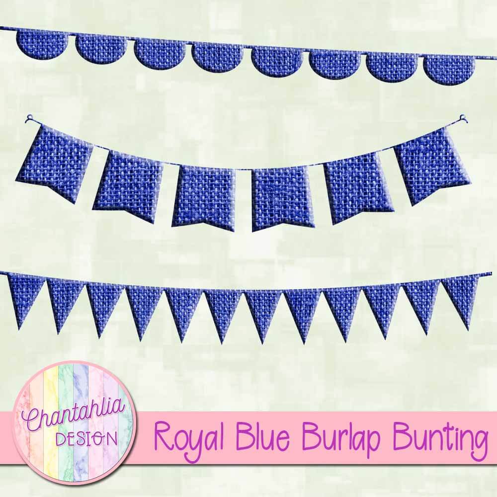 free-royal-blue-burlap-bunting-design-elements