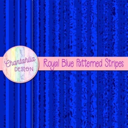 free royal blue patterned stripes digital papers