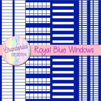 free royal blue windows digital papers