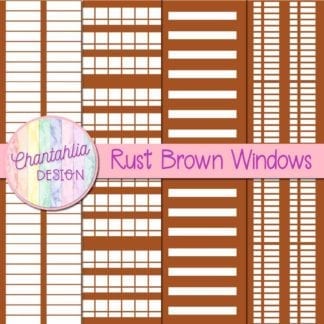 free rust brown windows digital papers