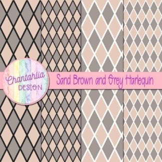 free sand brown and grey harlequin digital papers