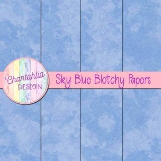 free sky blue blotchy digital papers