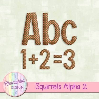 free squirrels polka dot alpha