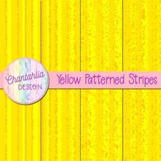 free yellow patterned stripes digital papers